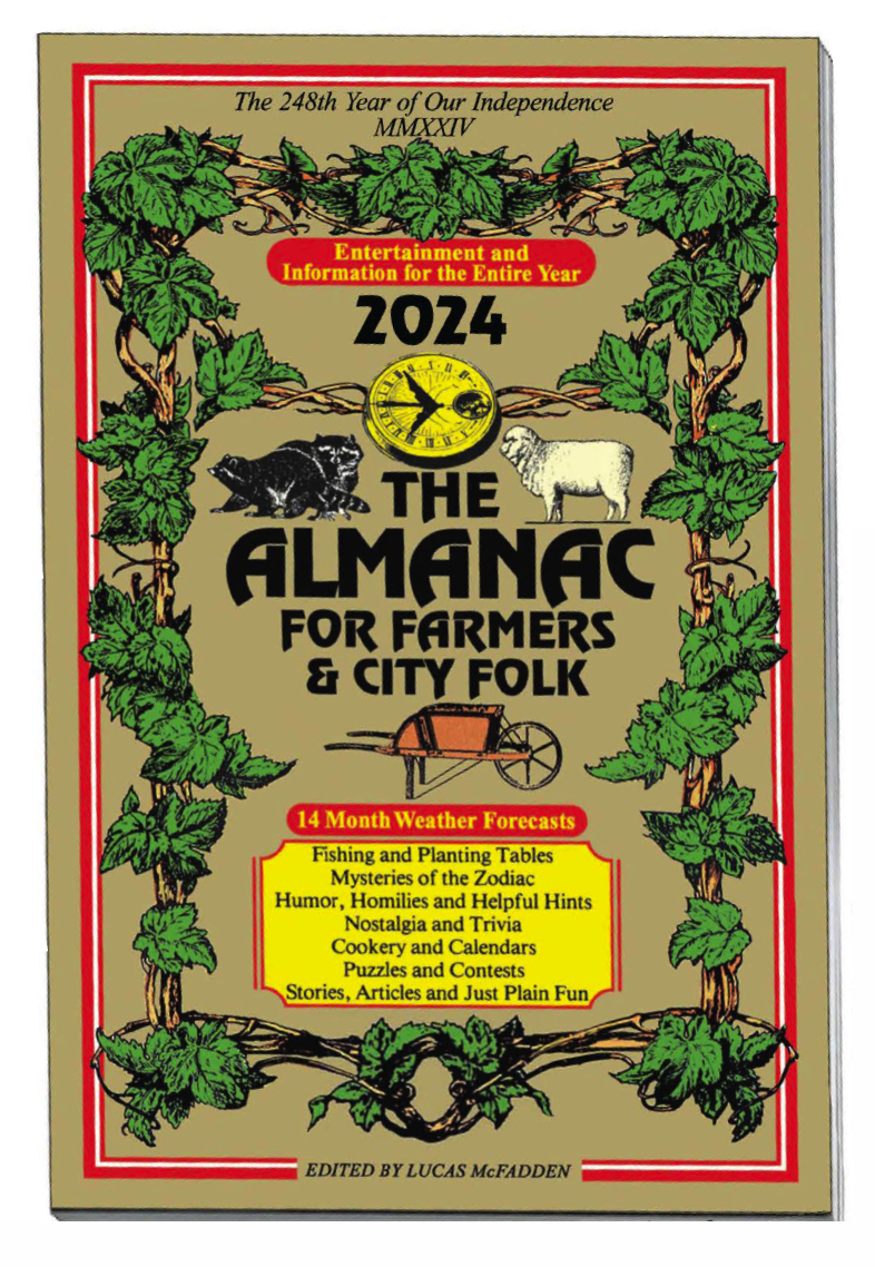 The Farmers Almanac for Farmers and City Folk Cover